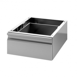 Tiroir simple inox GN 1/1 pour table prof.600
