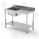 TABLE DU CHEF BAC À GAUCHE 1800 X 700 X 900