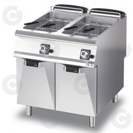 FRITEUSE GAZ 2 X 23L SUR COFFRE
