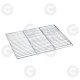 GRILLE EN ACIER INOX CHROME POUR GLISSIERE LATERALE